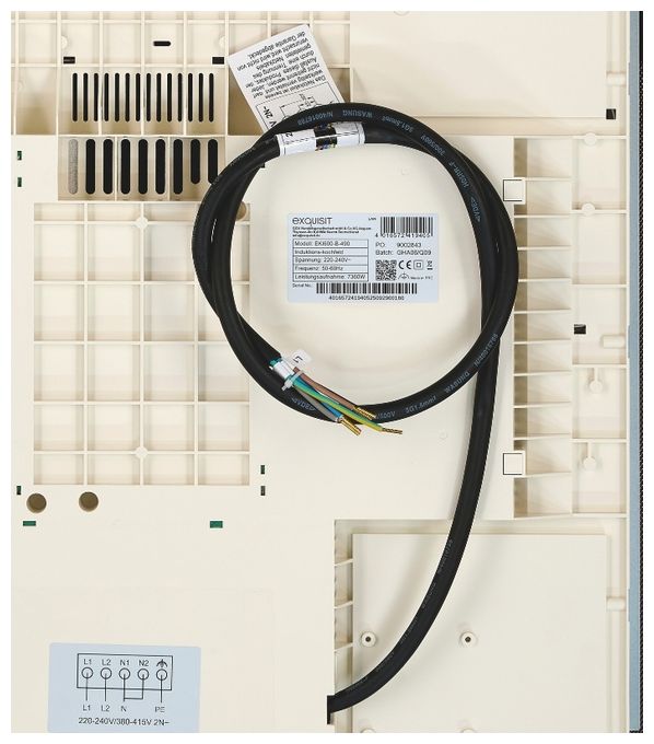 59 cm Induktions Kochfeld/Herdplatte 4 Zone(n) EKI600-B-490 autarkes 