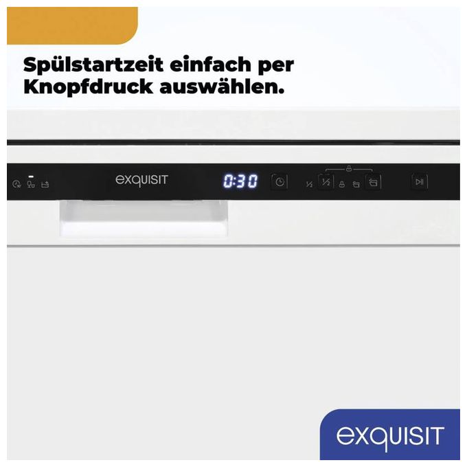 60 cm Geschirrspüler freistehend Leise 14 Maßgedecke GSP6314-030C 