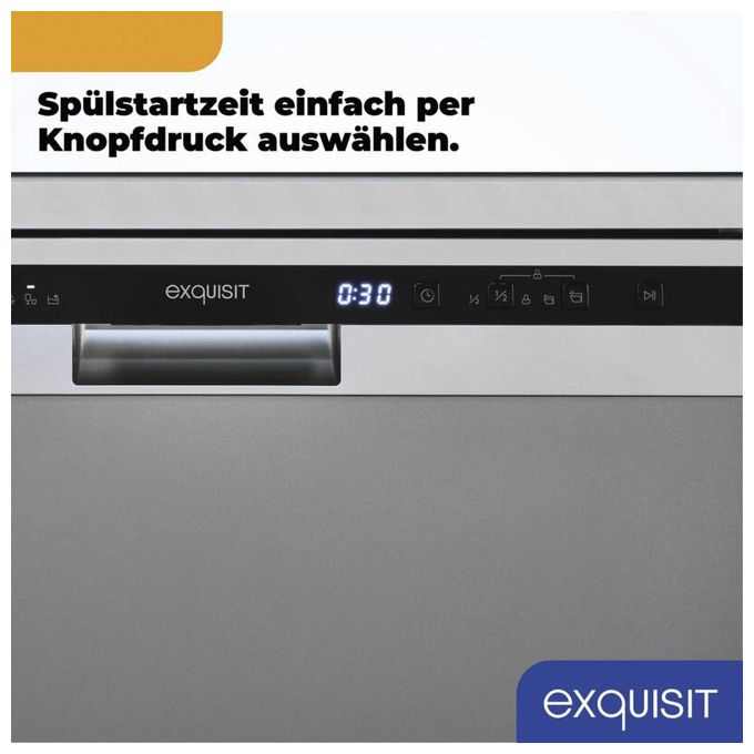 60 cm Geschirrspüler freistehend Leise 14 Maßgedecke GSP6314-030C 