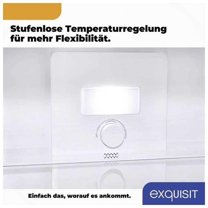 180 l / 71 l Kühl-Gefrierkombi freistehend NoFrost 141 kWh Jahr  KGC265-70-NF-WS-040C (Schwarz, Edelstahl) 