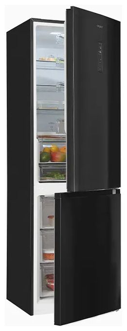 243 l / 104 l Kühl-Gefrierkombi freistehend NoFrost 162 kWh Jahr  KGC350-105-NF-040C (Schwarz) 