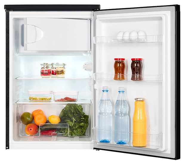 107 l / 94 l Tischkühlschrank EEK: C 87 kWh Jahr  KS16-4-051C (Schwarz, Grau) 