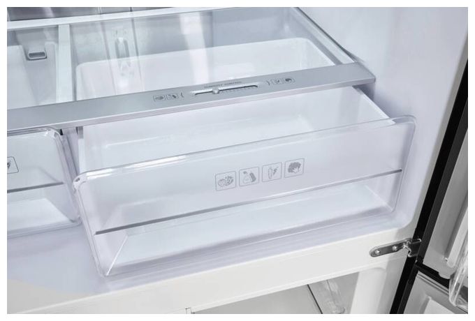 Side-by-Side Kühl-/ Gefrierkombination 271 l / 150 l 182 kWh NoFrost 1800 mm x 795 mm (Anthrazit, Edelstahl) MD425-150-040C 