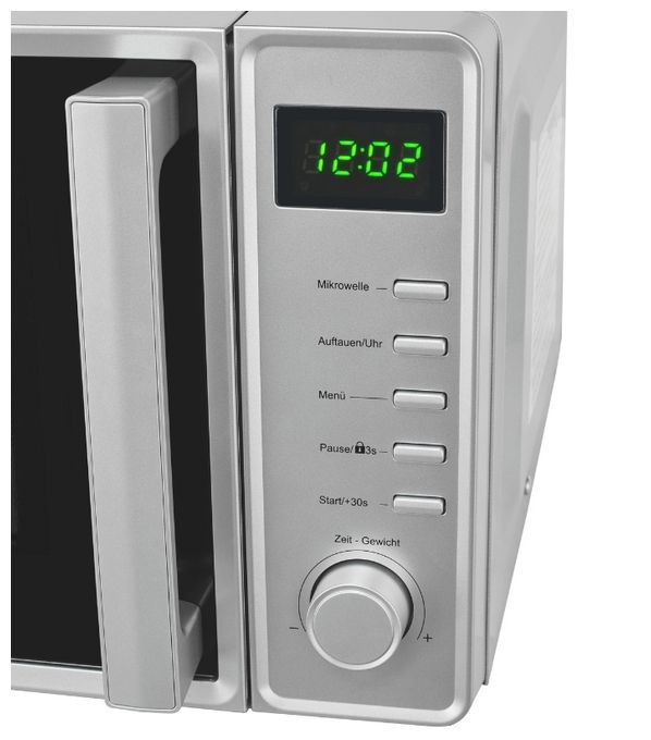 Freistehende Mikrowelle 700 W Größe: klein 5 Stufen  MW7120-240 (Silber) 