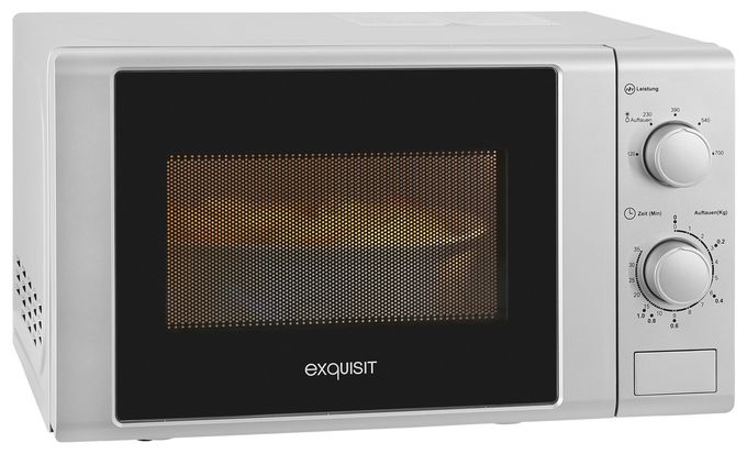Freistehende Mikrowelle 700 W Größe: klein 5 Stufen  MW900-030 (Silber) 