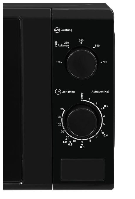 Freistehende Mikrowelle 700 W Größe: klein 5 Stufen  MW900-030 (Schwarz) 