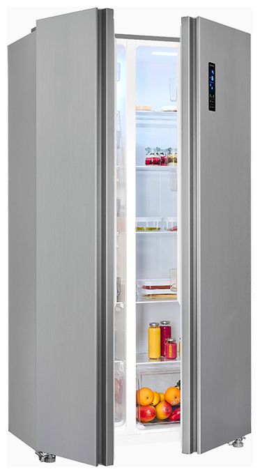 Side-by-Side Kühl-/ Gefrierkombination 291 l / 148 l 287 kWh NoFrost 1770 mm x 910 mm  SBS46-040E (Edelstahl) 