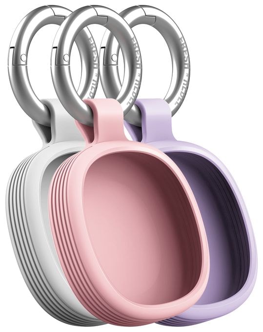 Apple Find My, Google's Find Hub (Weiß, Pink, Violett) 185816 Schlüsselfinder 4er Set 