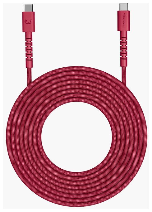 Stecker Rundkabel USB C auf USB C bis 100 W 2 m  2CCC201BR (Rot) 