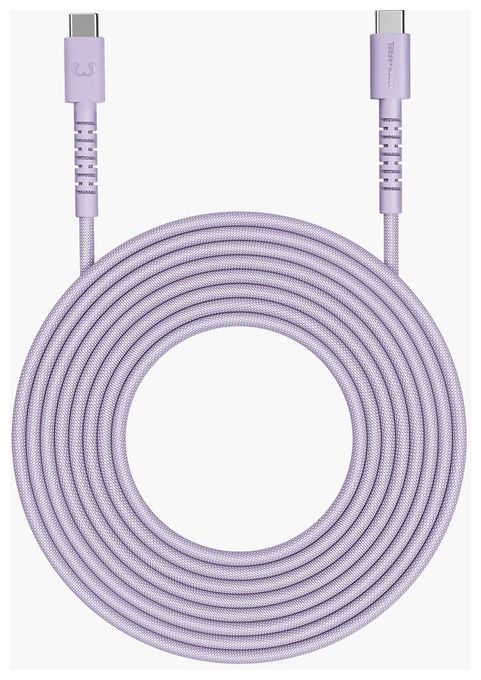 Stecker Rundkabel USB C auf USB C bis 100 W 2 m  2CCC201DL2 (Lila) 