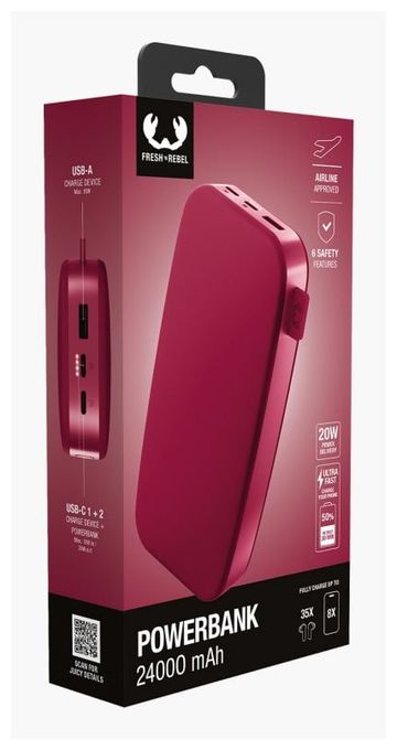 24000 mAh Powerbank USB Typ-C  2PB24100BR (Rot) 