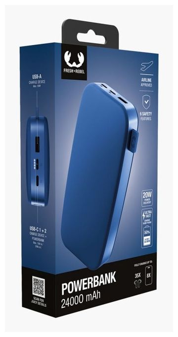 24000 mAh Powerbank USB Typ-C  2PB24100TB (Blau) 