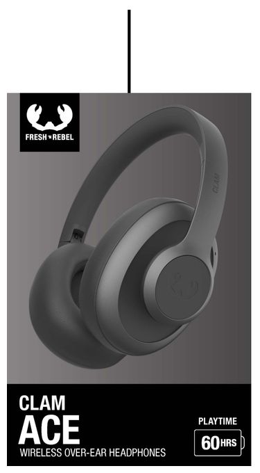 Over Ear Bluetooth Kopfhörer kabellos 60 h Laufzeit USB Typ-C  Clam Ace (Grau) 