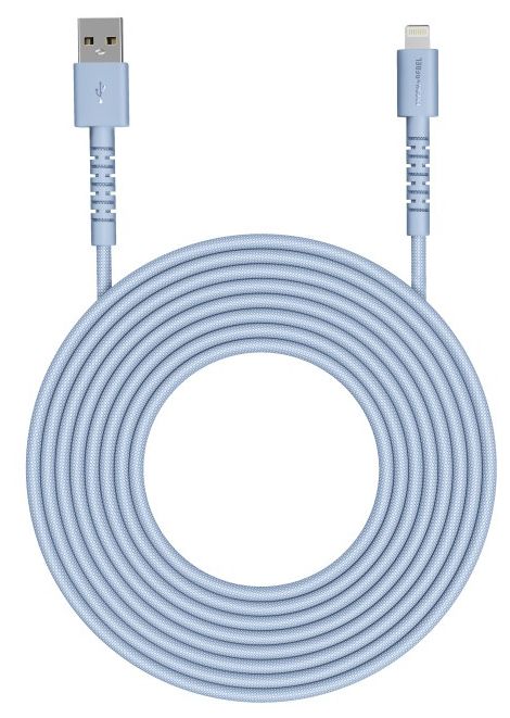 Stecker Rundkabel Lightning auf USB A 2 m  FlexWave (Vivid Blue) 