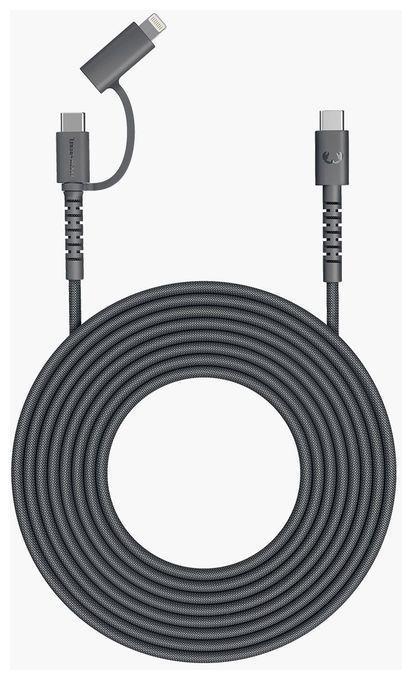 Stecker Lightning auf USB C 2 m  FlexWave (Schwarz) 