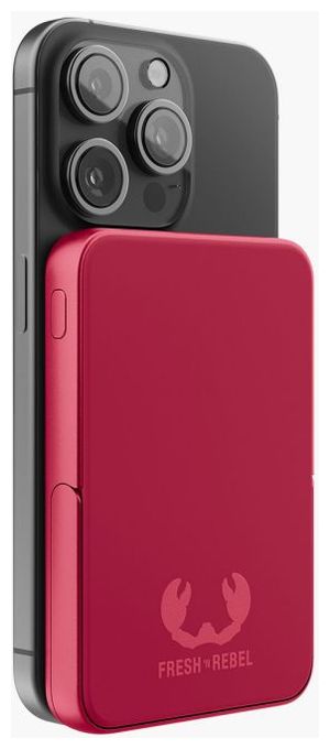 5000 mAh Powerbank USB Typ-C Kabelloses Laden  Wireless Magnetic (Rot) 