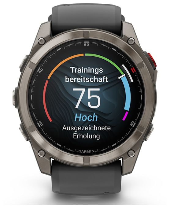 Digital 51 mm Smartwatch Rund 648 h  Fenix 8 Pro (Graphit, Titan) 