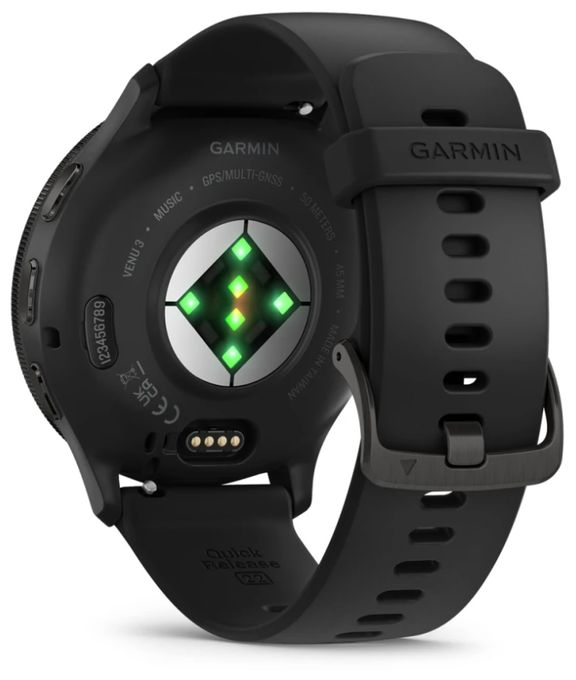 Digital 45 mm Smartwatch Rund  Venu 3 (Schwarz) 