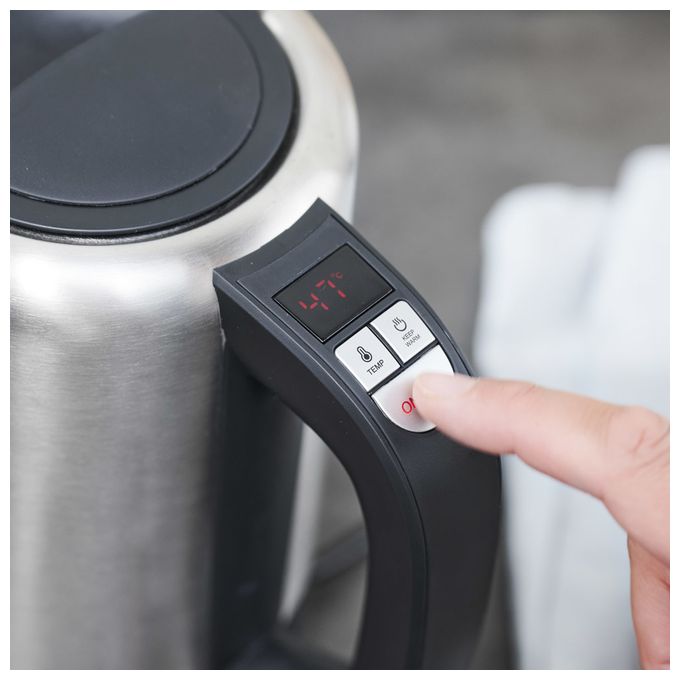 1,0 l Wasserkocher 2200 W  42435 Design (Schwarz, Edelstahl) 