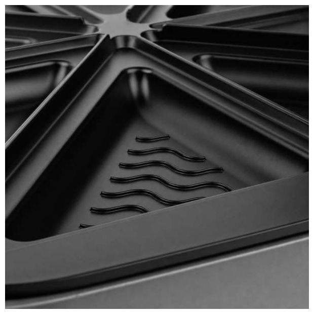 Sandwichmaker 1800 W für 4 Sandwiches  42469 Snack Station 4XL Advanced (Schwarz) 