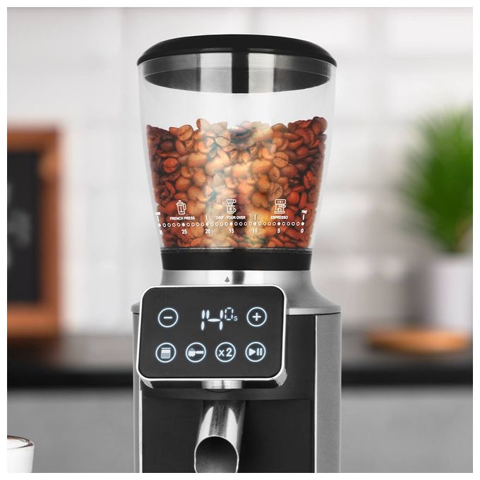 Kaffeemühle für 300 g 150 W (Schwarz, Transparent) 42644 Pro Touch 30 