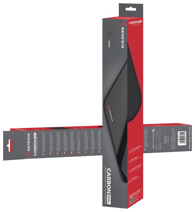 Mauspad  Carbon 500 XL Logo (Schwarz) 