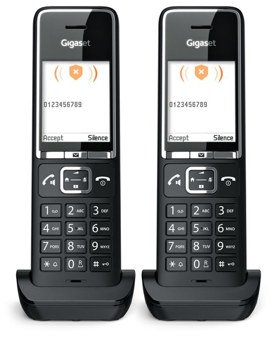 Analoges/DECT-Telefon  Comfort 550HX Duo (Schwarz) 