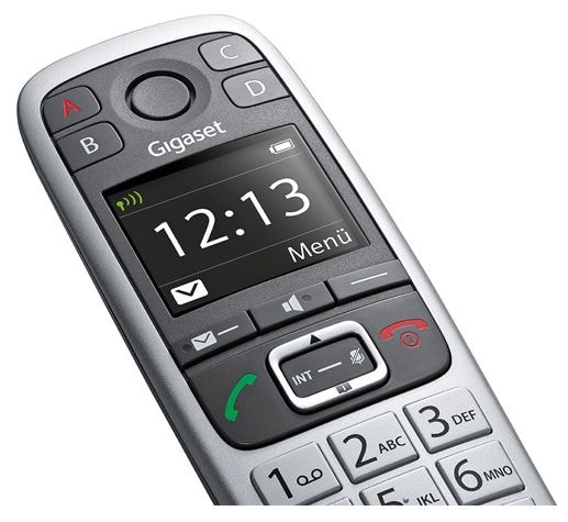 Analoges/DECT-Telefon  E560HX Großtastentelefon (Grau, Silber) 
