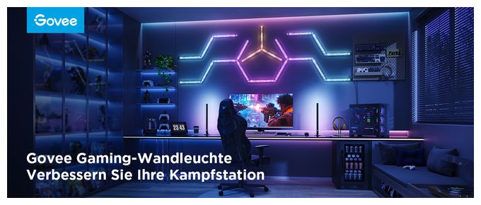 LED Intelligente Wandleuchte Multi AC H6063 Wandleuchte Gaming Wall Light Smart 4+1 