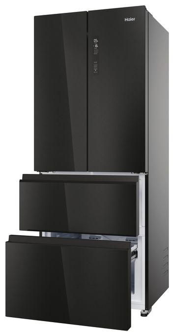 Side-by-Side Kühl-/ Gefrierkombination 262 l / 140 l 287 kWh NoFrost 1775 mm x 700 mm  HFR3718ENGB (Schwarz) 