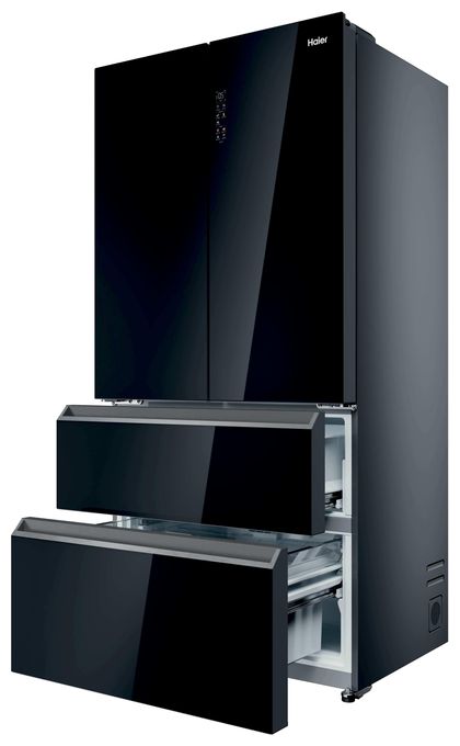 Side-by-Side Kühl-/ Gefrierkombination 449 l / 254 l 293 kWh NoFrost 1900 mm x 905 mm  HFR79F19DFGB (Schwarz) 