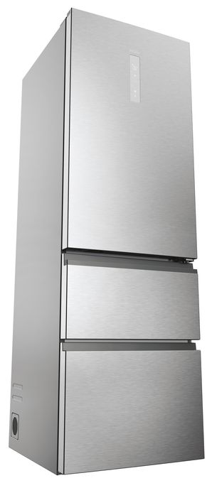 235 l / 125 l Kühl-Gefrierkombi freistehend NoFrost 217 kWh Jahr  HTW5618DNMG (Silber) 