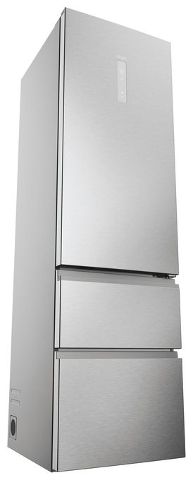 289 l / 125 l Kühl-Gefrierkombi freistehend NoFrost 120 kWh Jahr  HTW7620ANMG (Edelstahl) 