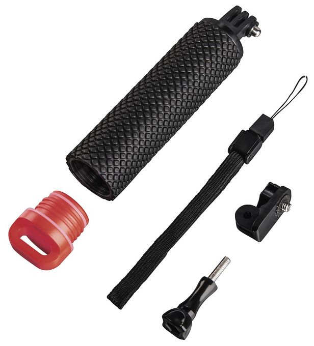 Stativ  004458 1/4" Kunststoff Kamera-Einbeinstativ (Schwarz, Rot) 
