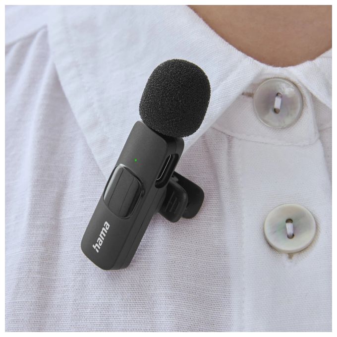 kabellos Lavalier-/Aufsteckmikrofon USB  004680 Smart Wireless (Schwarz) 