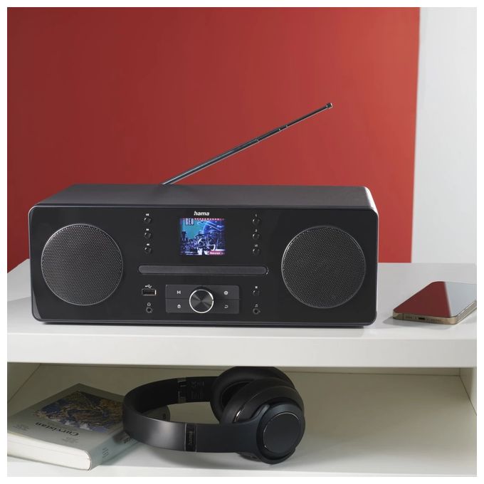 Bluetooth DAB, DAB+, FM Radio Persönlich  054254 DR1560CBT (Schwarz, Grau) 
