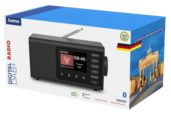 Bluetooth DAB, DAB+, FM Radio Persönlich  054260 DR1001 (Schwarz) 