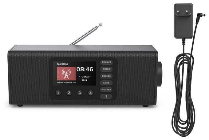 Bluetooth DAB, DAB+, FM Radio Persönlich  054262 DR2002 (Schwarz) 