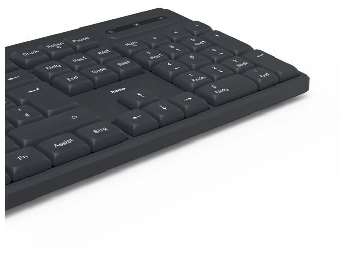 Heimbüro Tastatur RF Wireless 2.4 GHz  173055 WK-200 (Schwarz) 