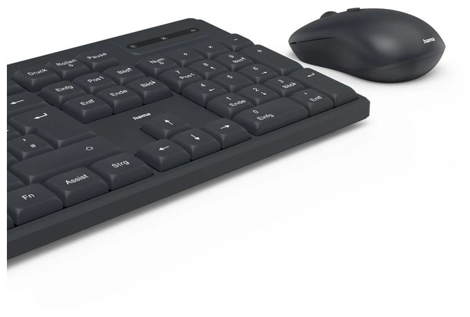 Heimbüro Tastatur RF Wireless 2.4 GHz  173056 WKM-200 (Schwarz) 