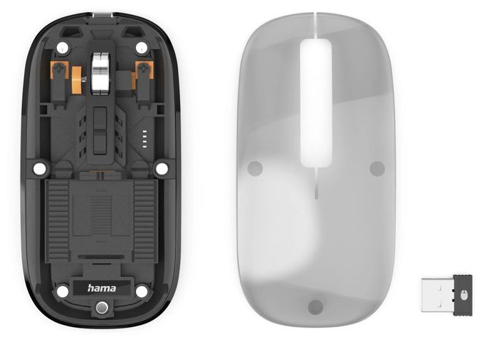 1600 DPI Büro Maus Optisch  173094 WM-600 (Transparent) 