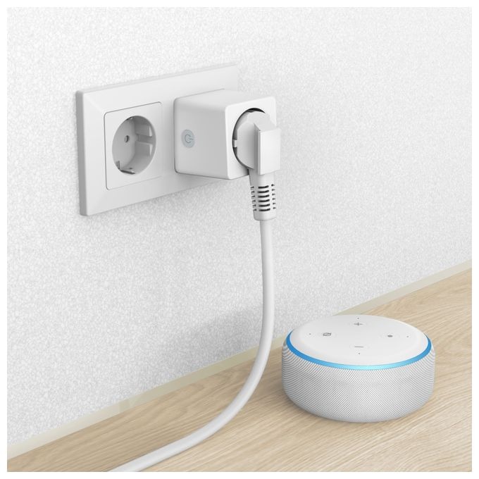 176575 WLAN-Steckdose "Mini", mit Stromverbrauchsmesser, per Sprache/App steuern 