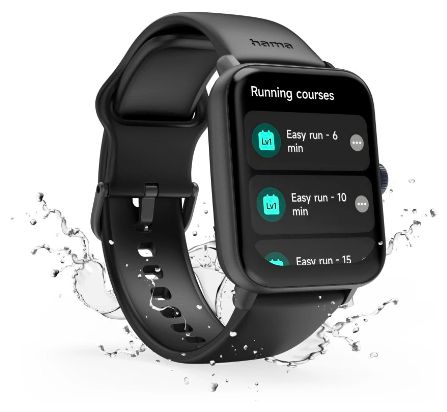 Digital Smartwatch Quadratisch IP68  178619 6010 (Schwarz) 