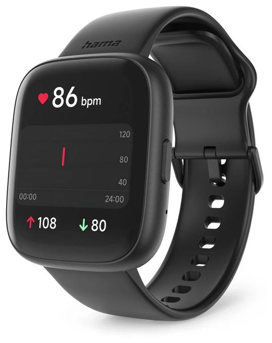 Digital 46 mm Smartwatch Rechteckig IP68  178640 4000 (Schwarz) 