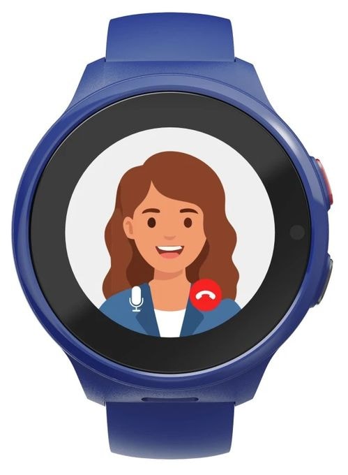 Digital Smartwatch Rund IP67 48 h  178672 Kinderuhr mit GPS (Blau) 