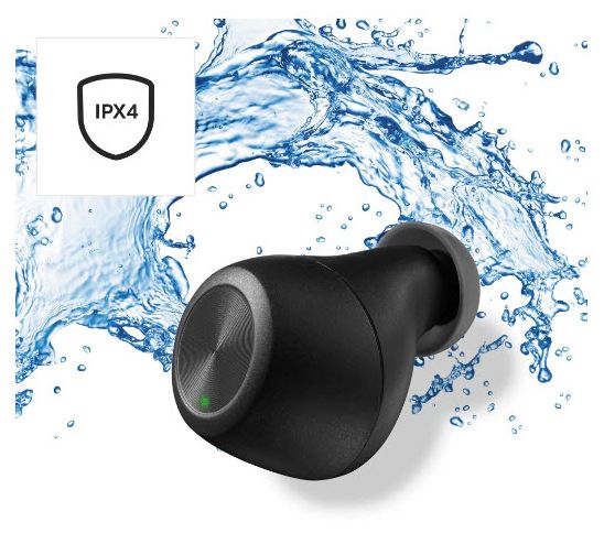 In-Ear Bluetooth Kopfhörer Kabellos TWS 4 h Laufzeit IPX4 USB Typ-C  184090 Passion Chop (Schwarz, Grau) 