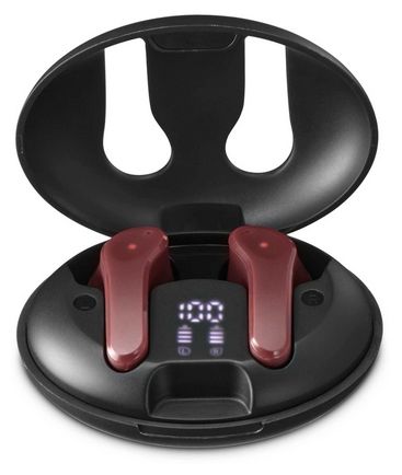 In-Ear Bluetooth Kopfhörer Kabellos TWS 16 h Laufzeit  184168 Spirit Unchained (Schwarz, Rot) 