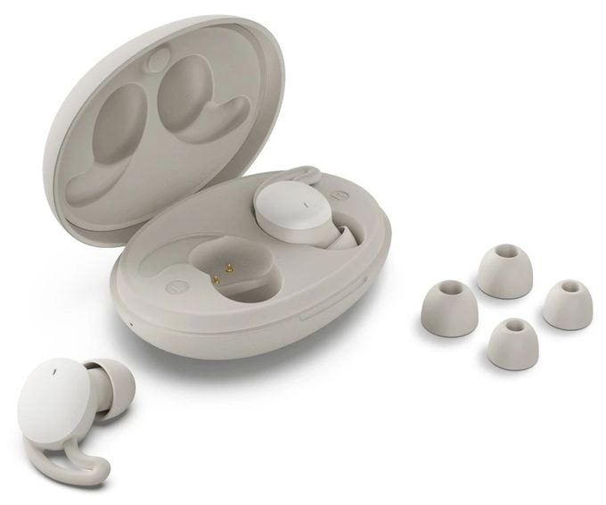 In-Ear Bluetooth Kopfhörer Kabellos TWS 4 h Laufzeit  184181 Spirit Calm (Beige, Weiß) 