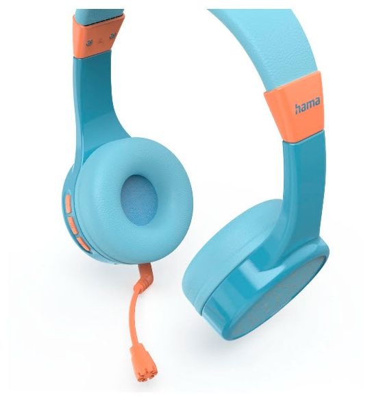 Ohraufliegender Bluetooth Kopfhörer kabellos 48 h Laufzeit USB Typ-C  184182 Teens Guard II (Blau, Orange) 