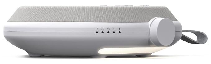 3 W Bluetooth Lautsprecher Laufzeit bis 20 h  188244 Calm (Grau, Weiß) 
